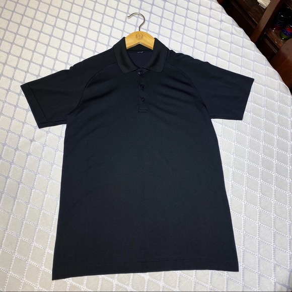 Lululemon Black Metal Vent Tech Polo Shirt - Picture 5 of 7